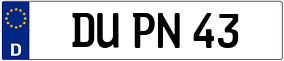 Trailer License Plate